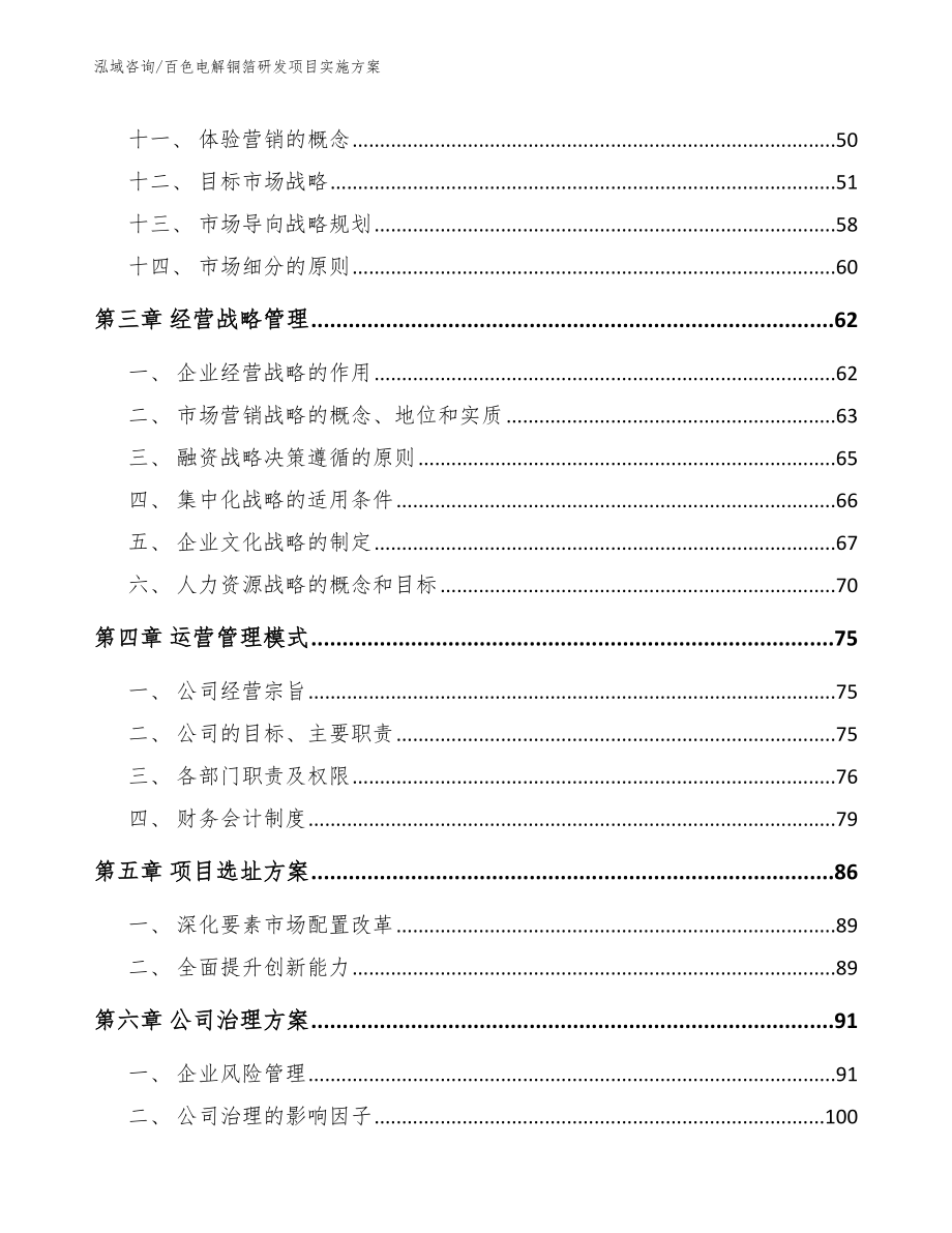 百色电解铜箔研发项目实施方案模板范本_第3页