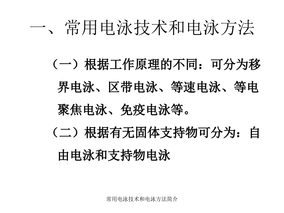 常用电泳技术和电泳方法简介课件_第2页