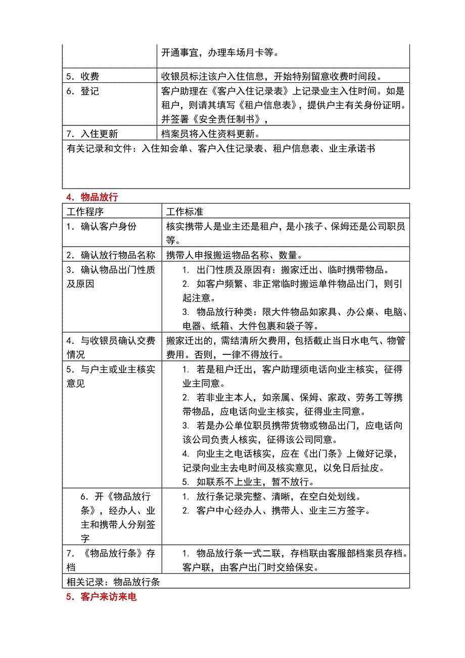 物业项目服务程序及要求_第4页