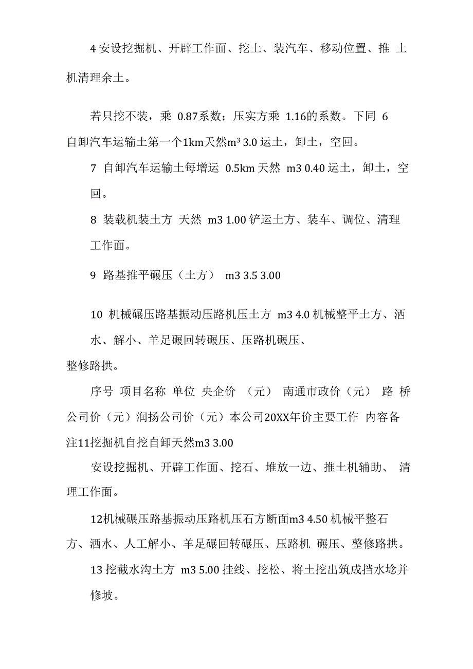 公路、桥涵、排水工程劳务分包参考价_第2页