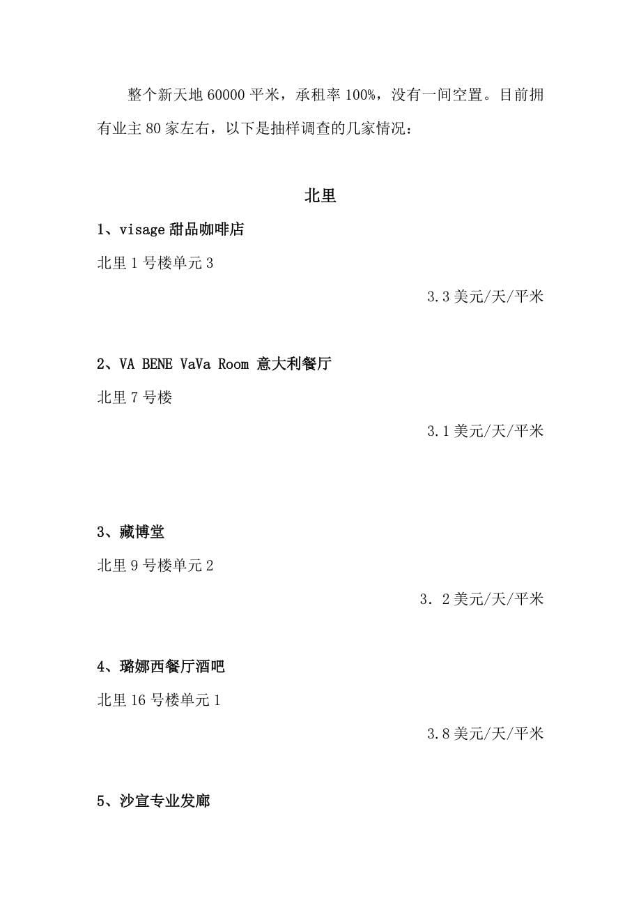 上海新天地市场分析报告_第5页