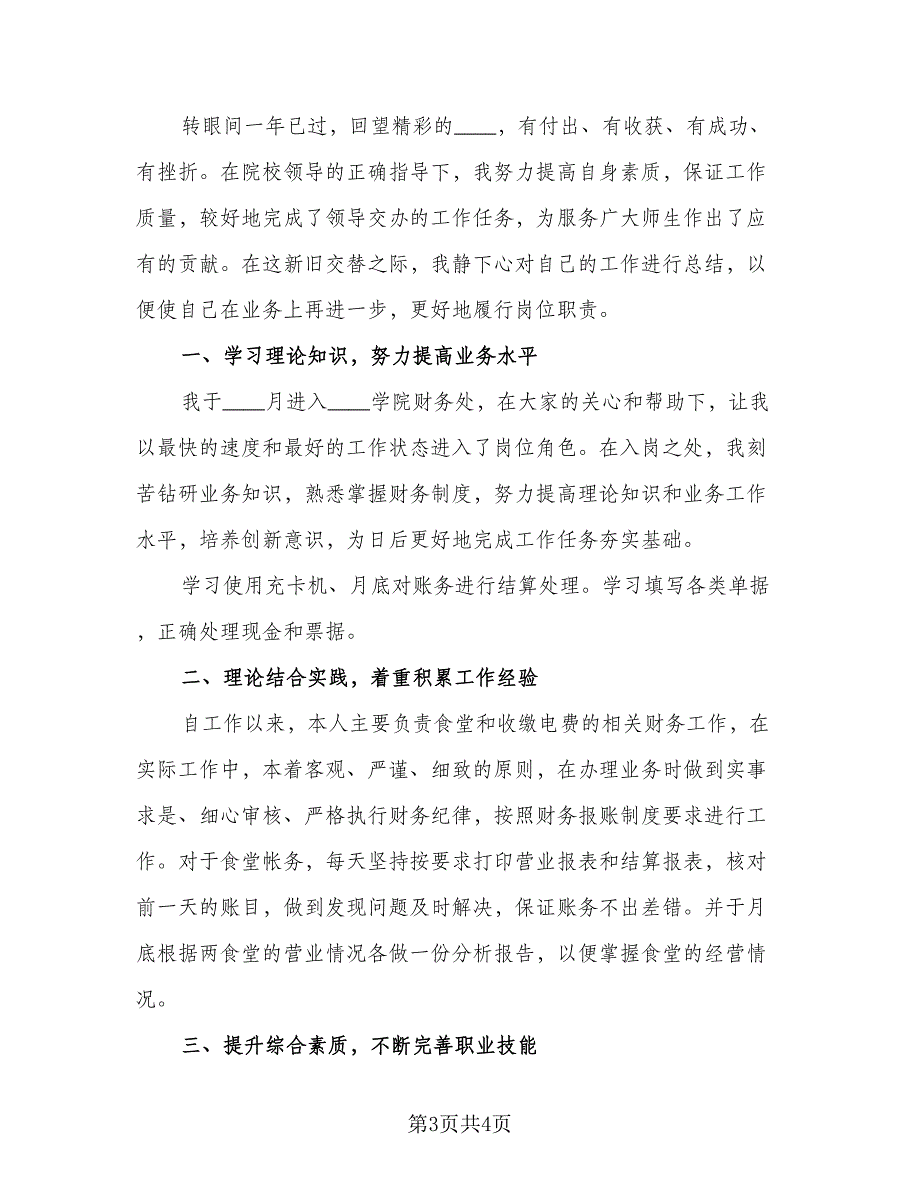 财务人员通用工作总结（2篇）.doc_第3页