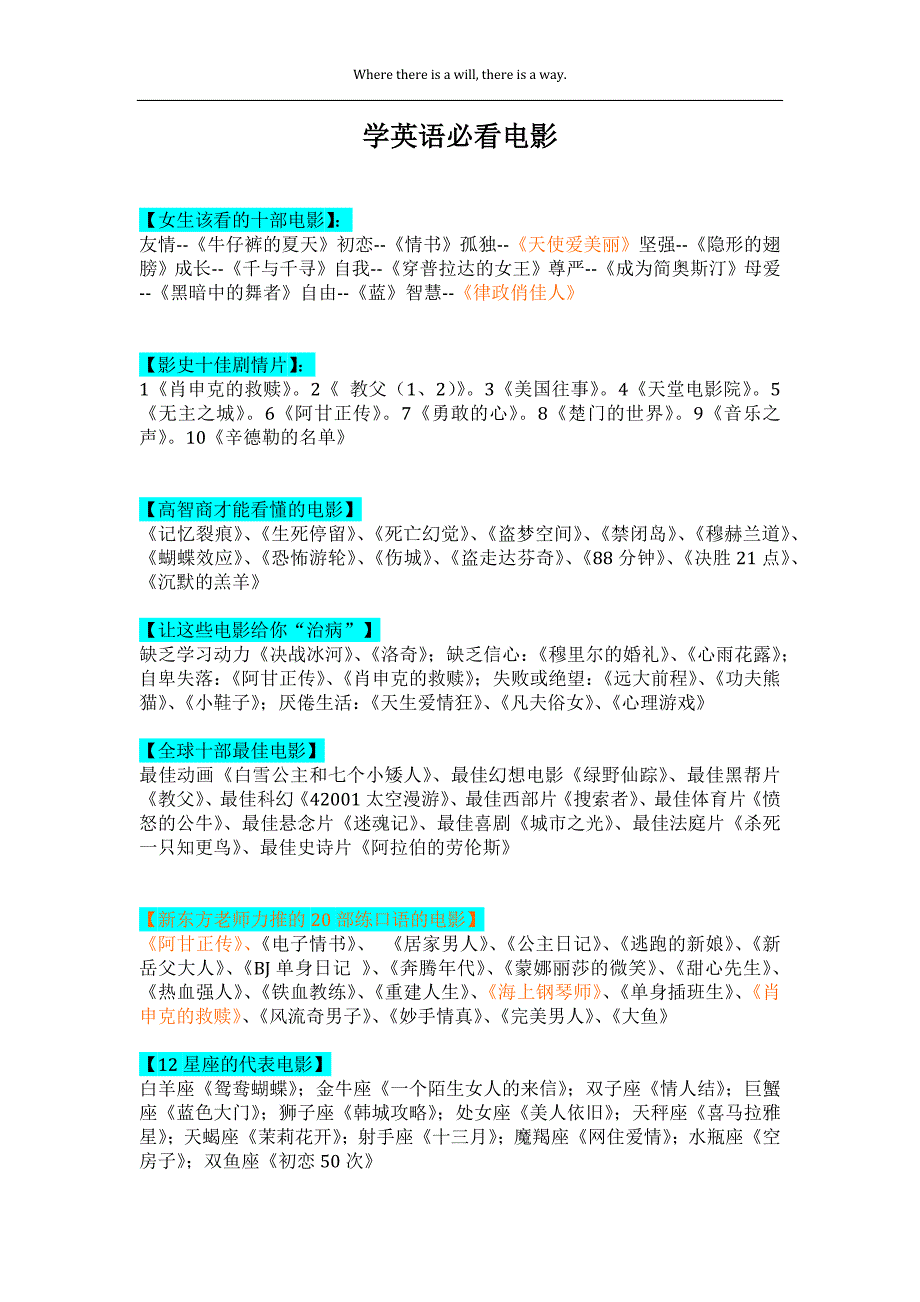 【女生该看的十部电影】.docx_第1页