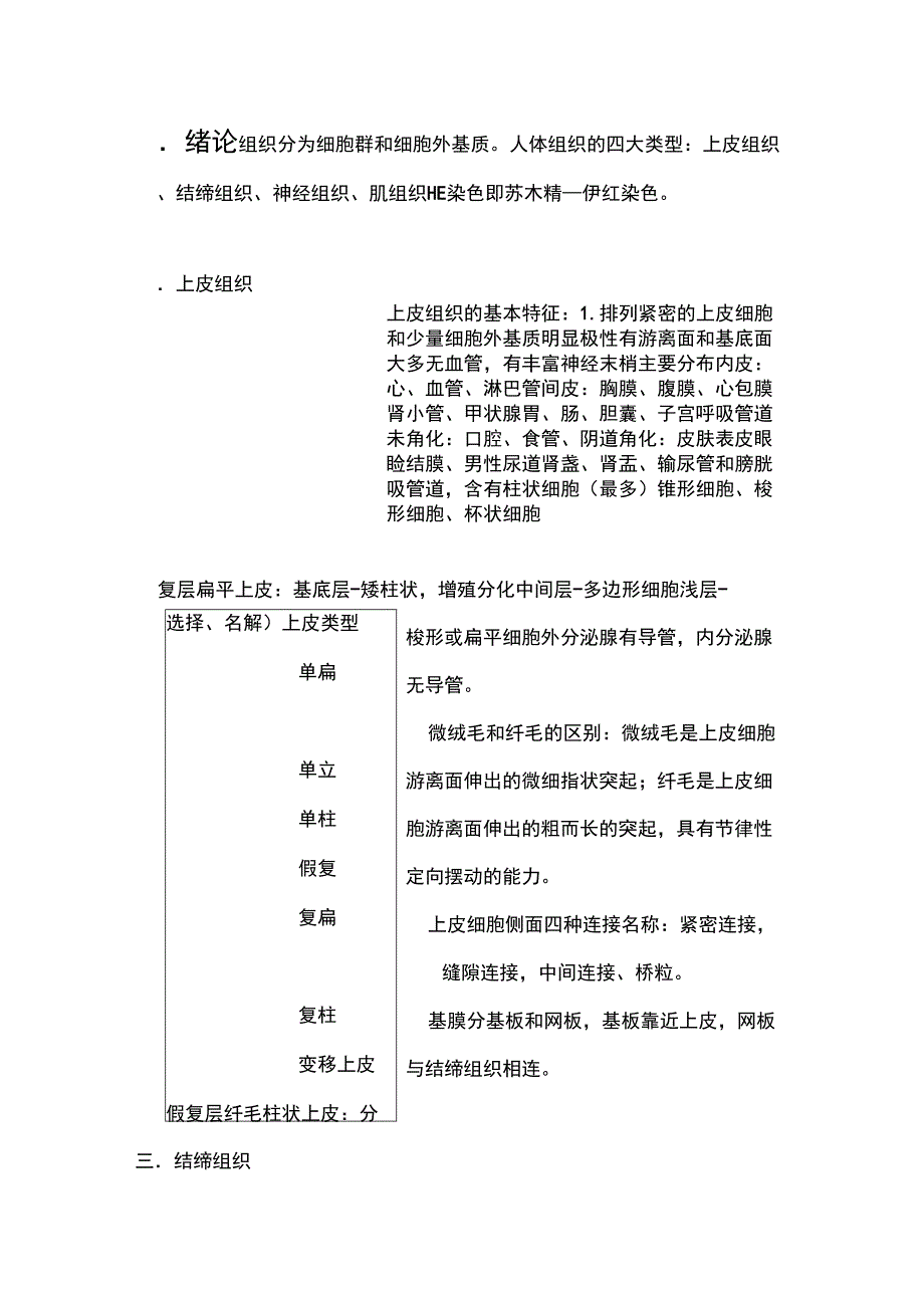 组织学与胚胎学考试重点内容_第1页