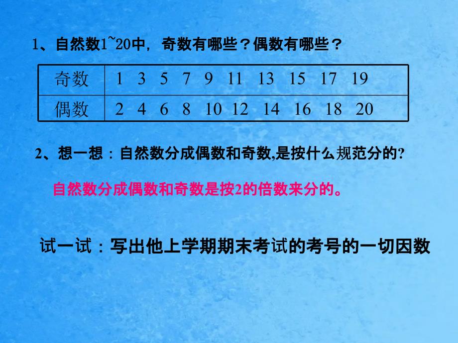 五年级下册数学第二单元因数和倍数第三节质数和合数人教新课标ppt课件_第2页