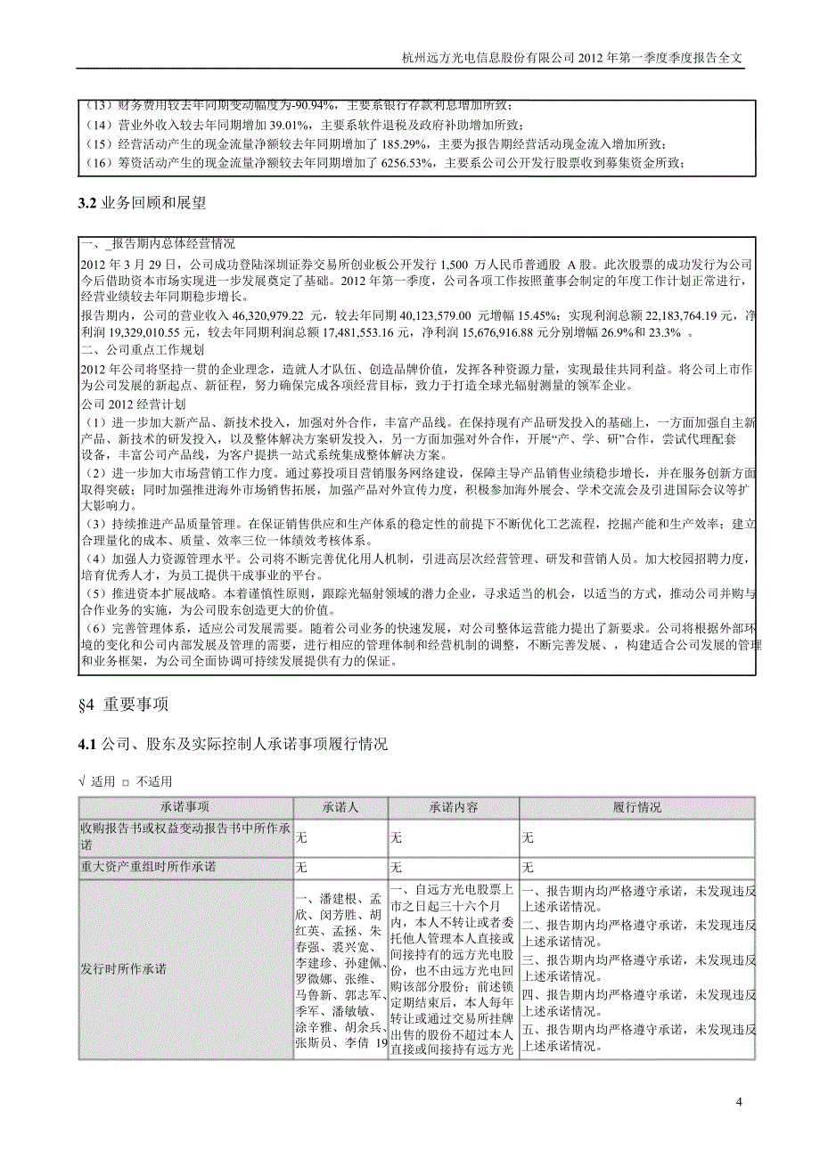 远方光电第一季度报告全文_第4页