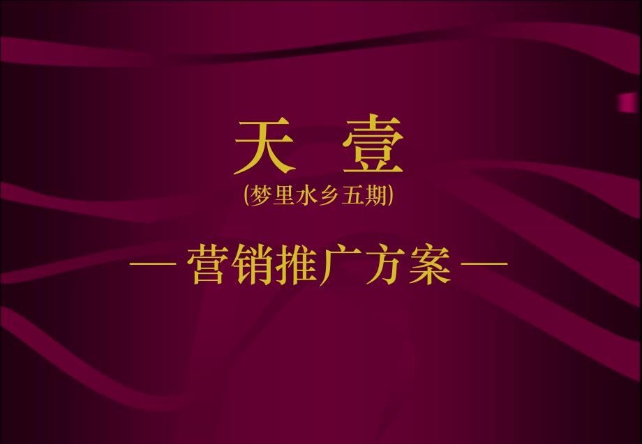 天丰行广告媒介代理公司关于天壹项目推广方案_第1页