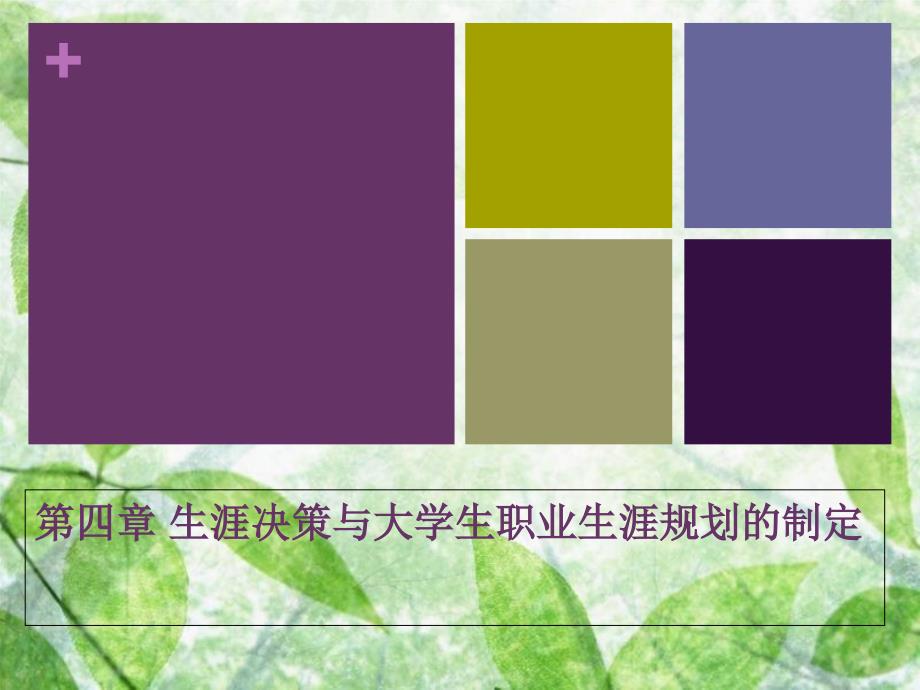 生涯决策与大学生职业生涯规划的制定共67页_第1页