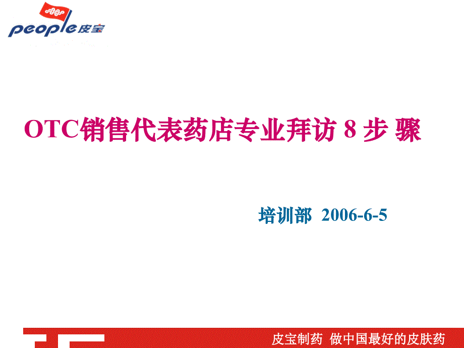 OTC销售代表药店专业拜访步骤nopictures解析.ppt_第1页