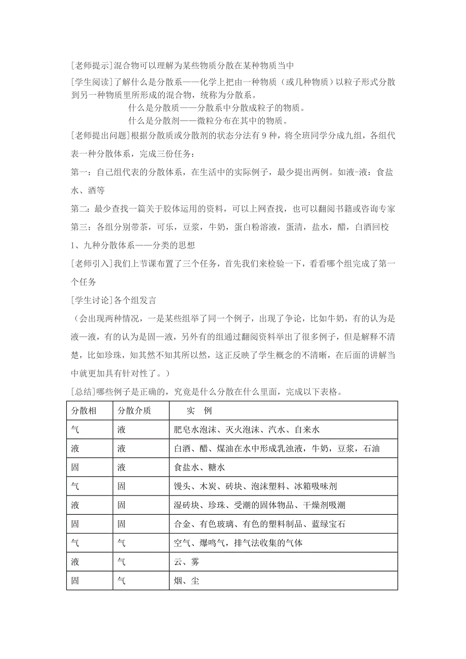 化学必修1第二章第一节分散系及其分类教案.doc_第2页