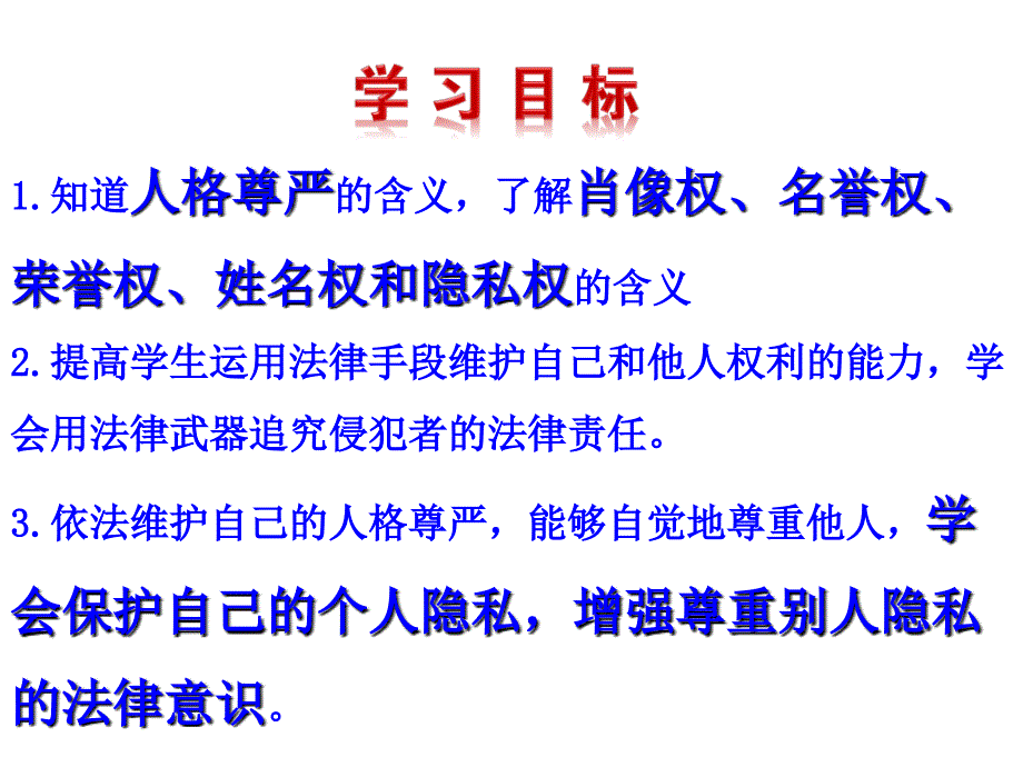 鲁教版八上第八课第二框法律保护我们的人格尊严共20张PPT12_第3页