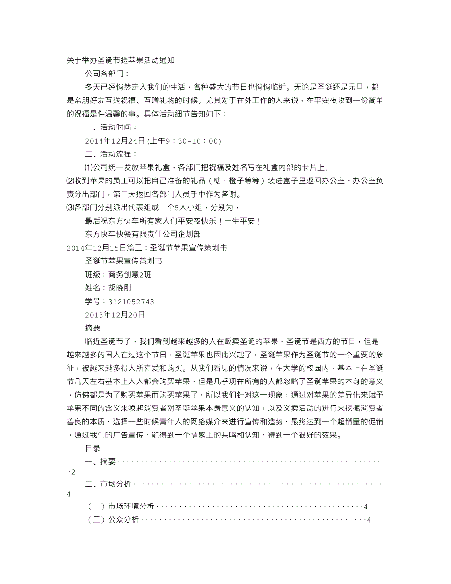 圣诞节苹果促销方案_第1页