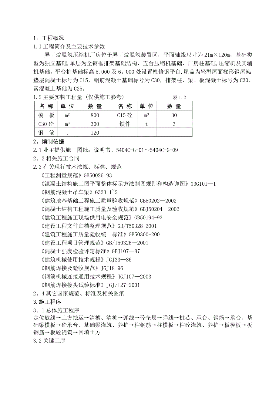 【施工方案】压缩机厂房土建施工方案要点_第2页