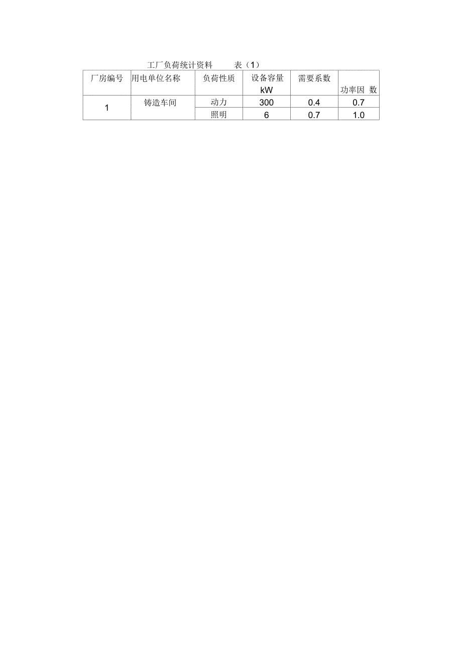 某机械零件加工厂降压变电所的电气设计_第5页