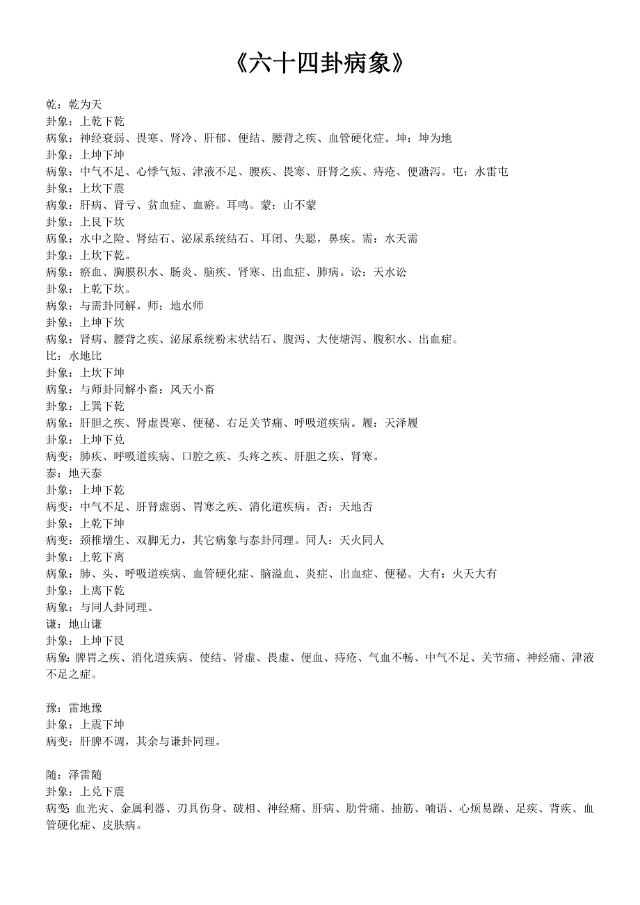 《六十四卦病象》.doc_第1页