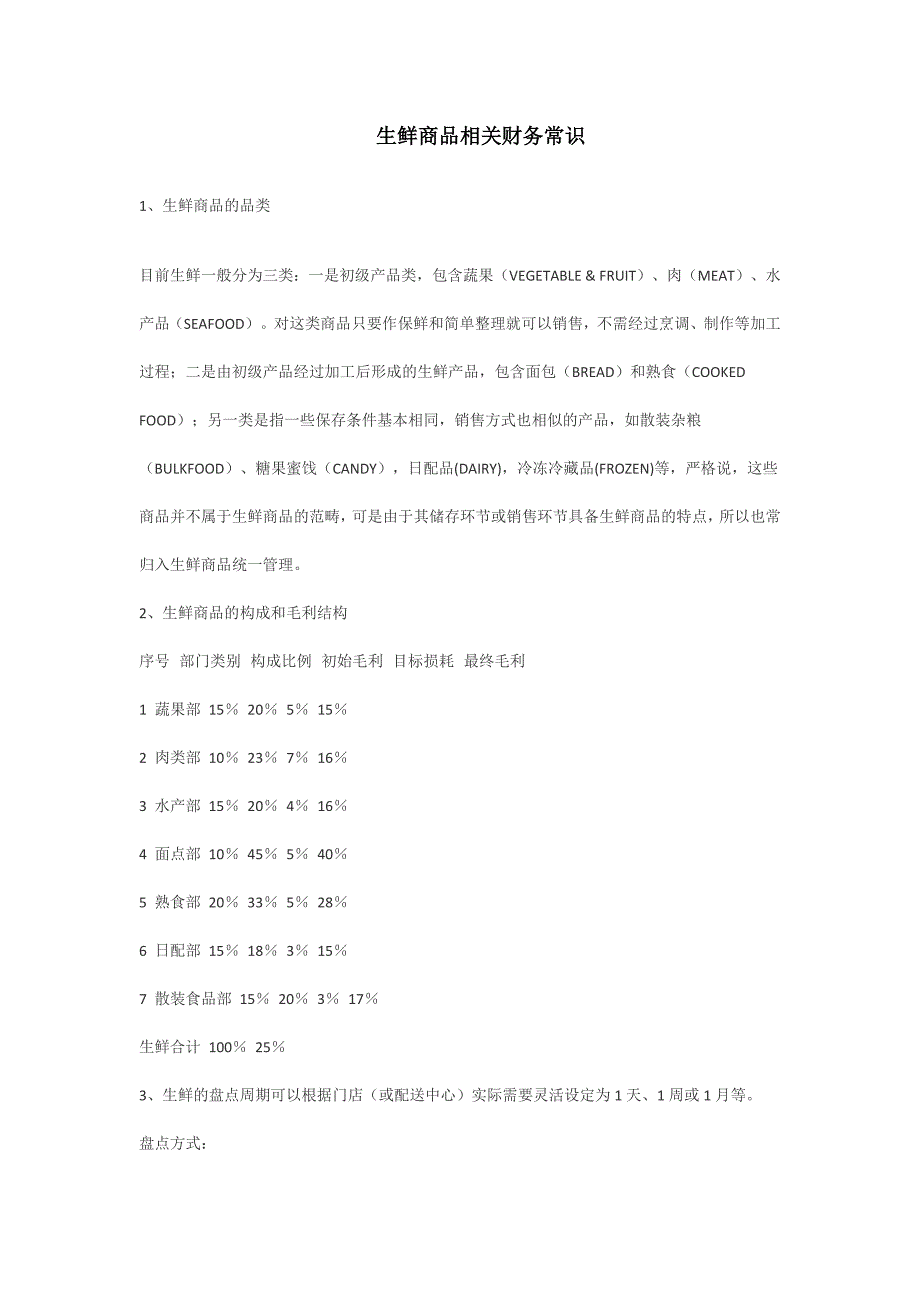 生鲜商品相关财务常识.docx_第1页
