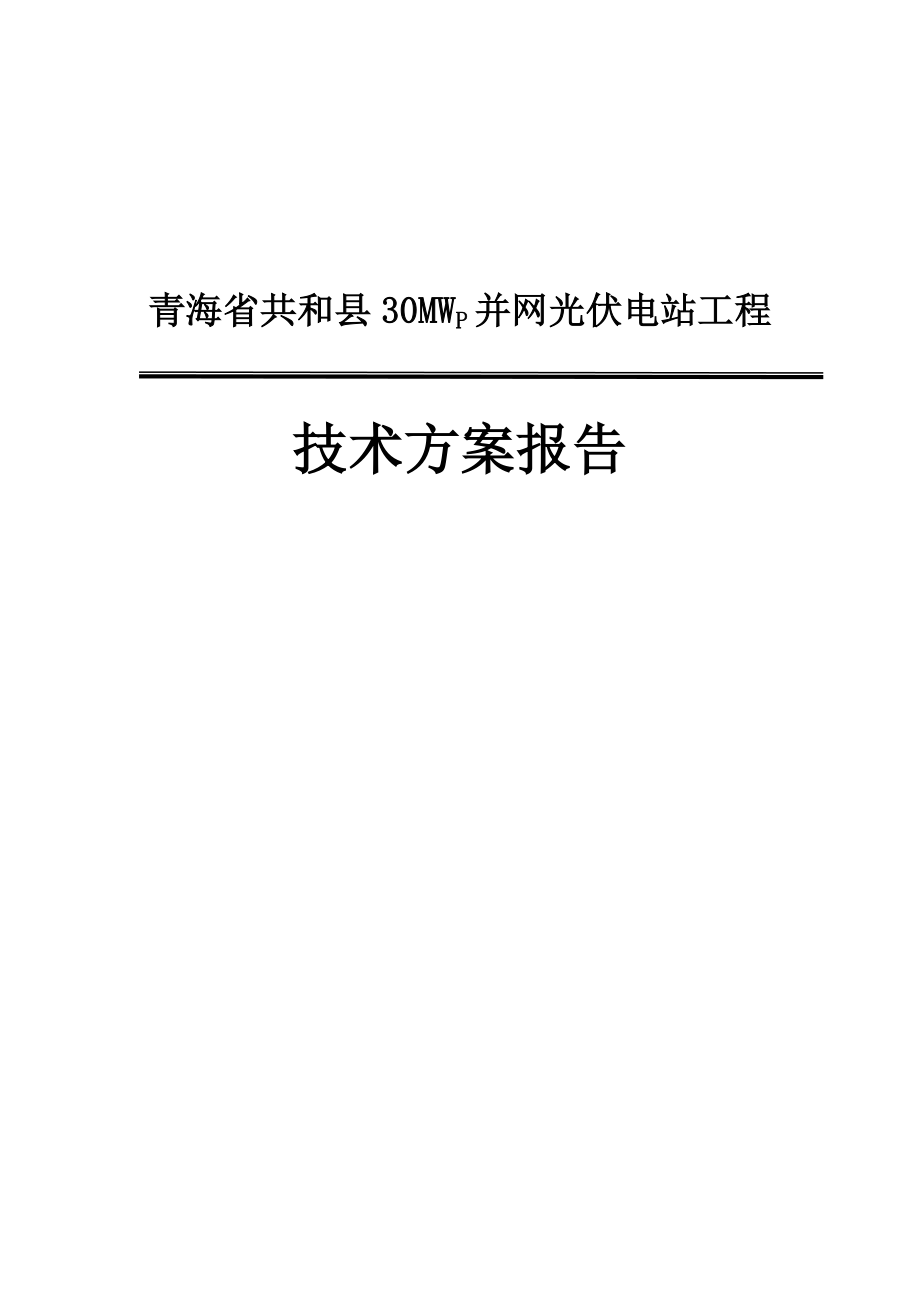 光伏电站招标技术方案（天选打工人）.docx_第1页