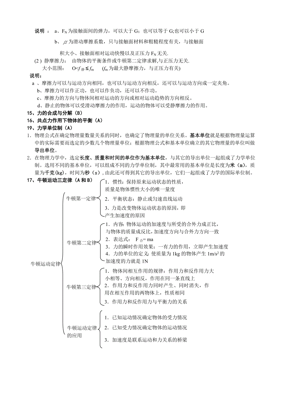 高一上物理知识点总结_第2页