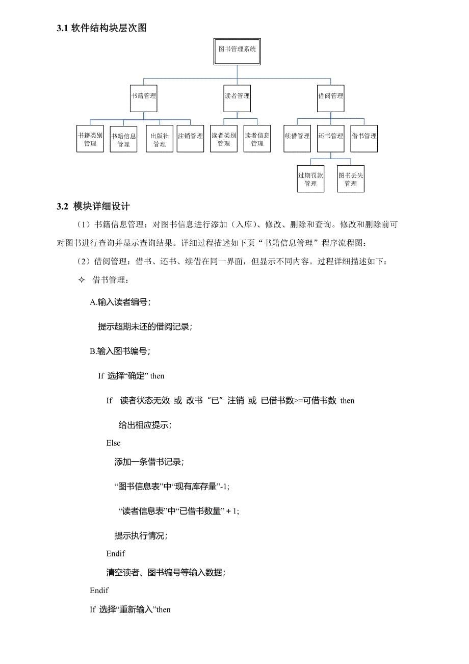 案例：图书管理系统软件设计规格说明书_第5页