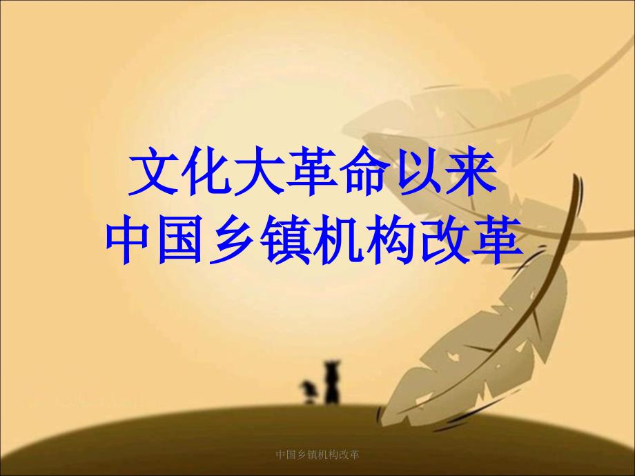 中国乡镇机构改革课件_第1页