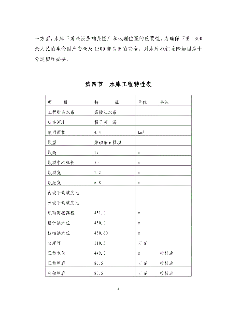 烂庙河水库整治项目建设可行性研究论证报告_第4页