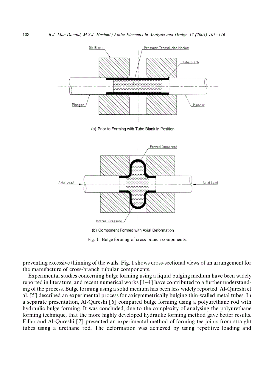 外文翻译--使用固体介质膨胀成型的三维有限元模拟 英文版_第2页