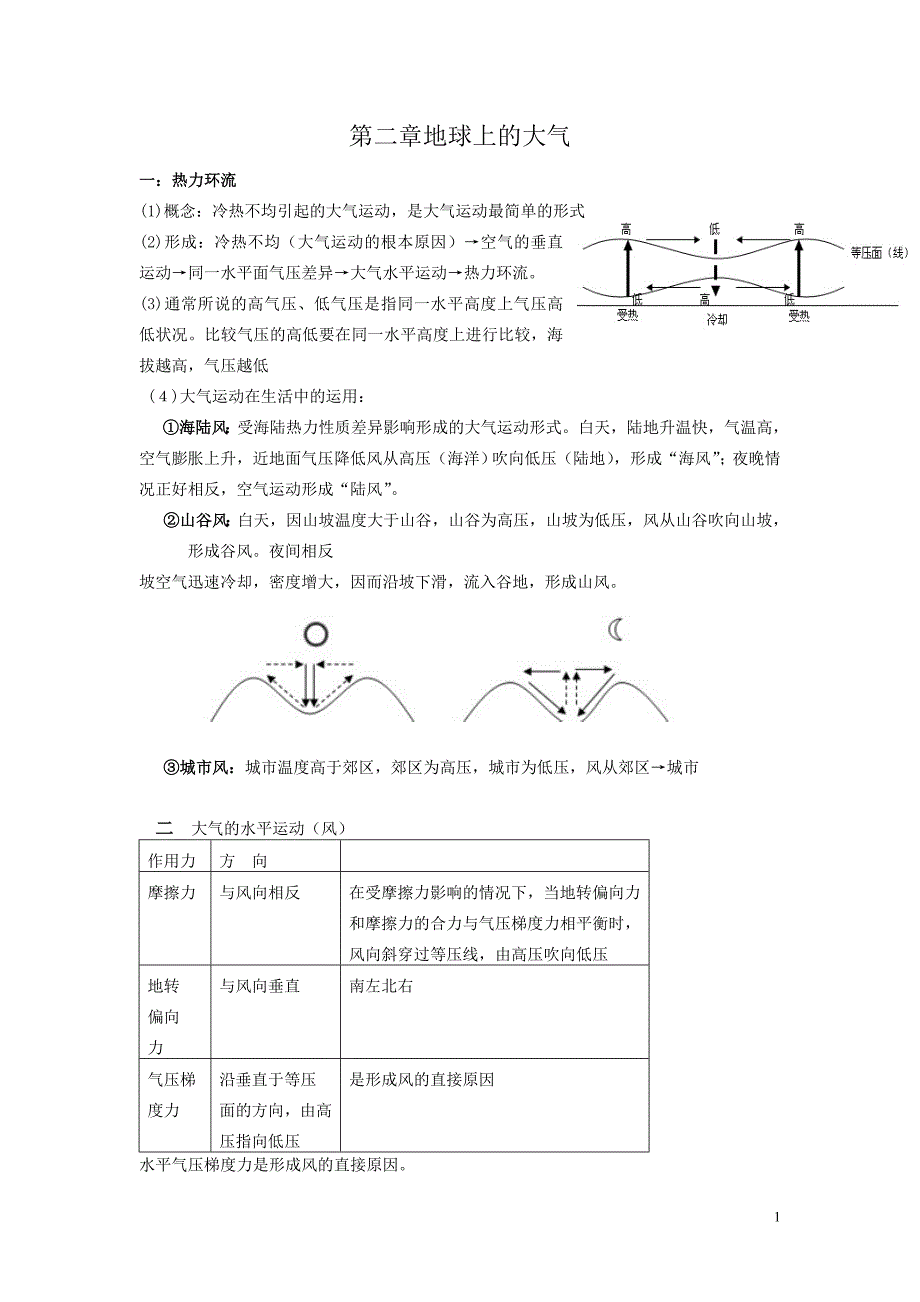 大气洋流笔记.doc_第1页