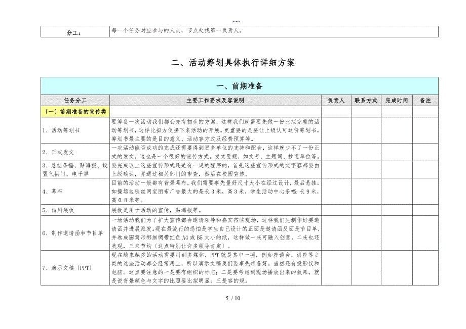 完整详细活动策划方案执行方案_第5页