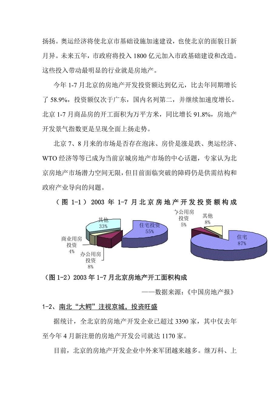 北京房地产市场分析报告_第5页