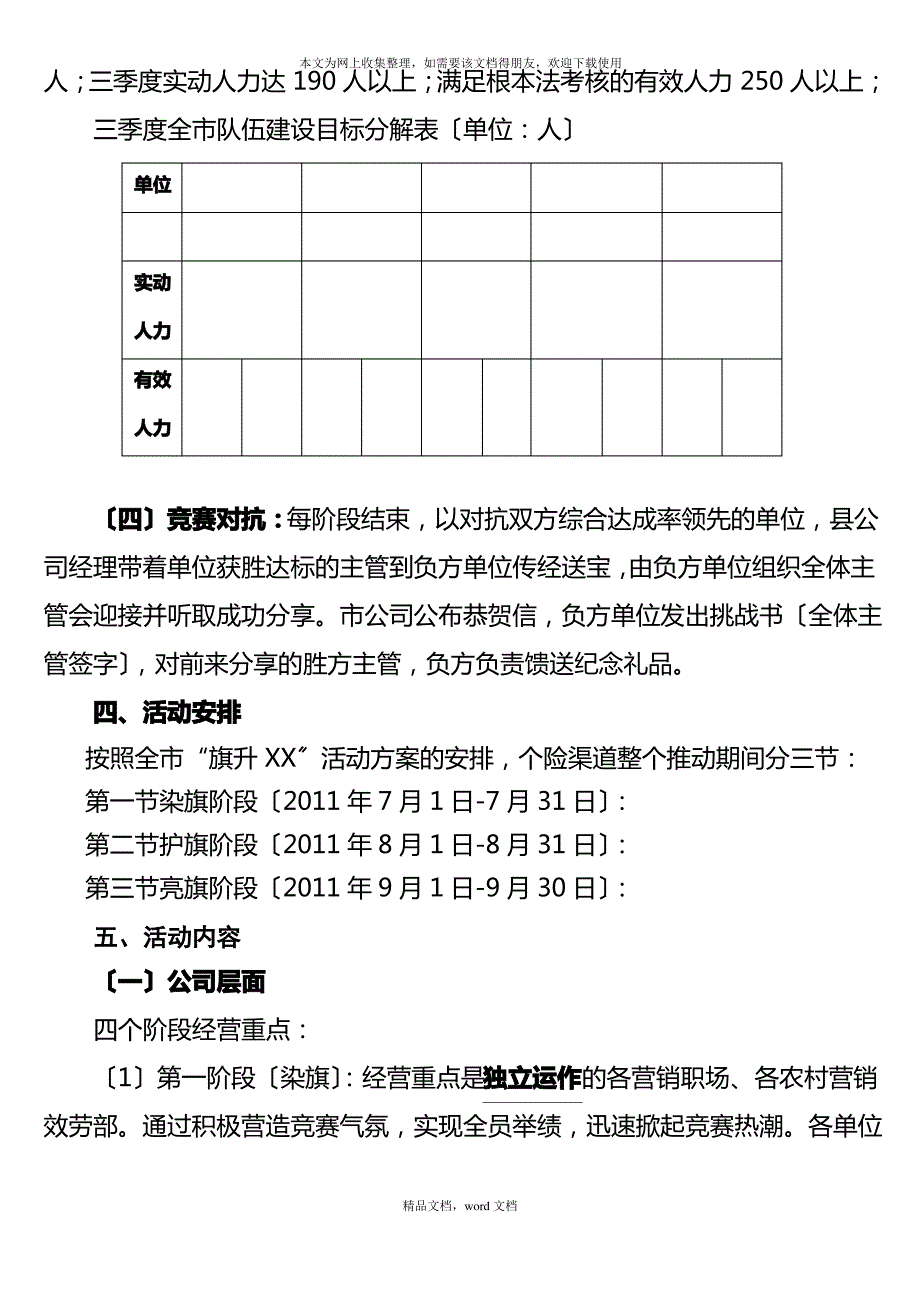 保险公司XXXX年三季度个险渠道企划方案11页(2021整理)_第2页