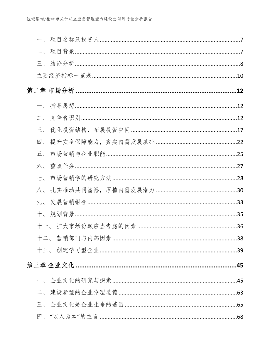 榆树市关于成立应急管理能力建设公司可行性分析报告模板参考_第3页