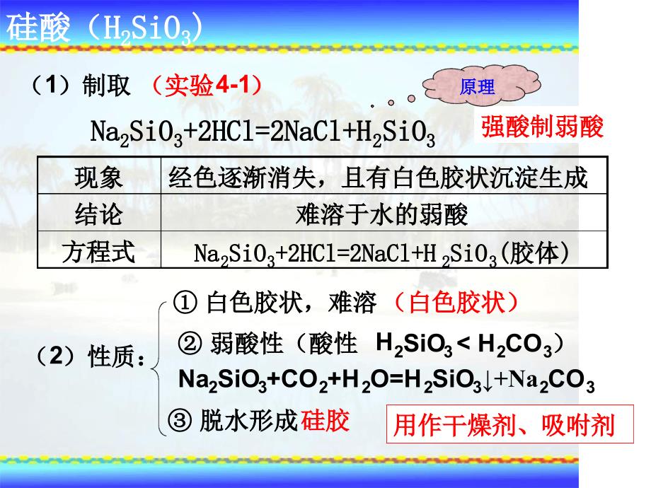 人教版必修1第4章第1节无机非金属材料的主角硅第2课时课件14张_第3页