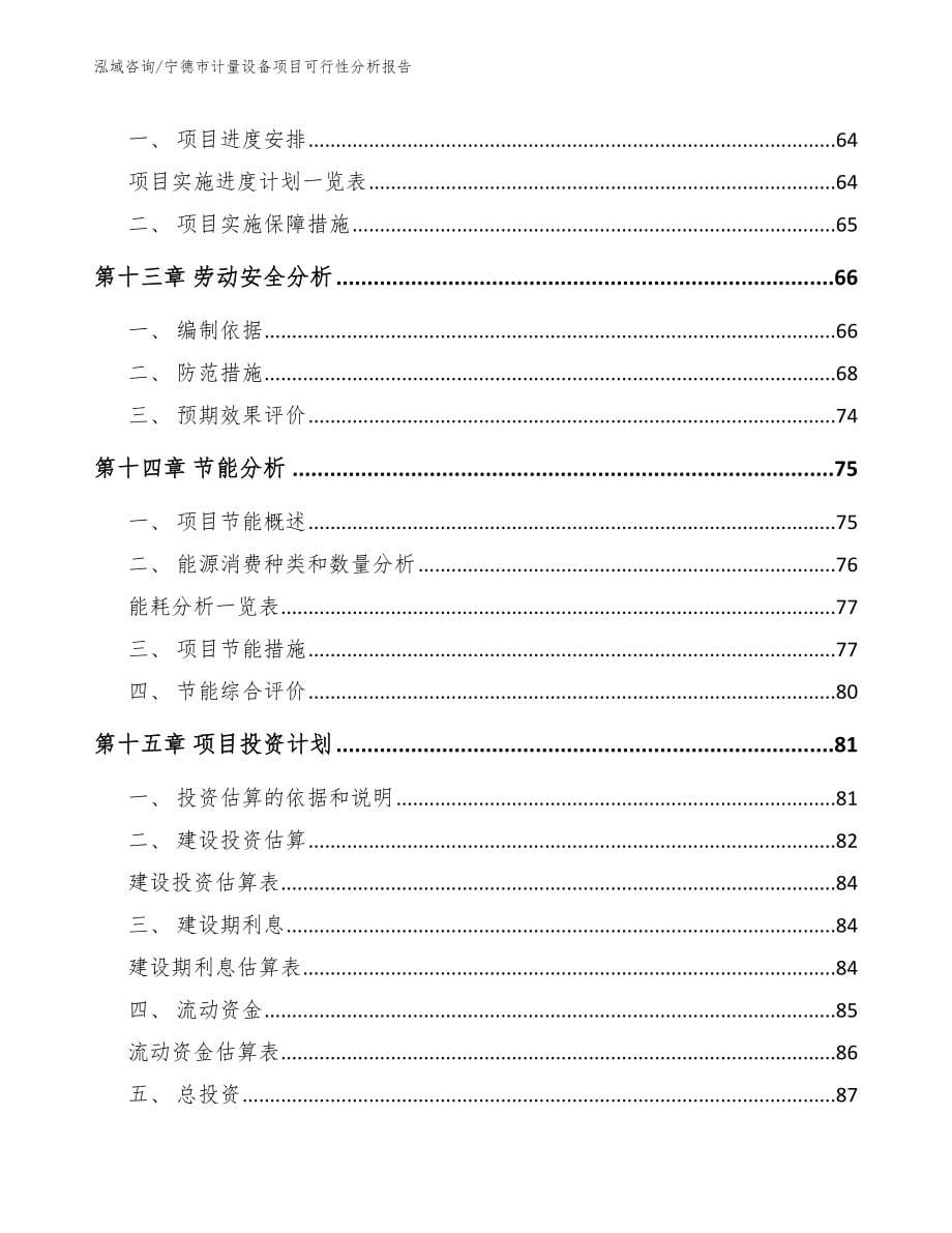 宁德市计量设备项目可行性分析报告_第5页