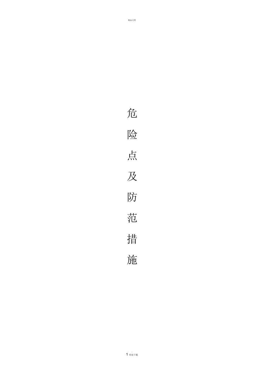火力发电厂的危险点及预控措施_第1页