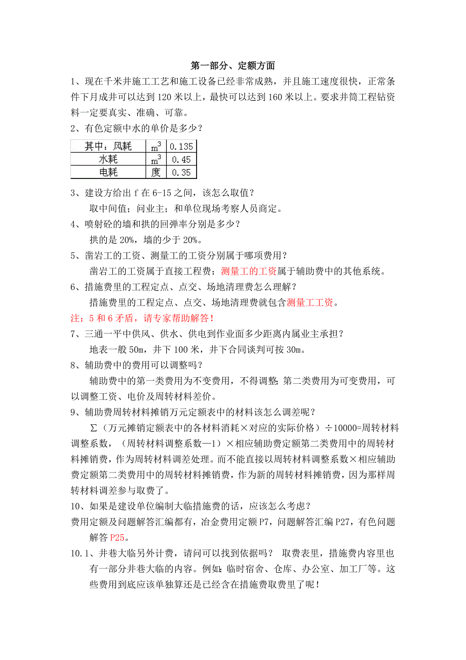 井巷工程造价疑难解答汇编_第1页