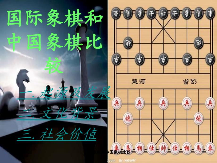 国际象棋和中国象棋比较1课件_第1页