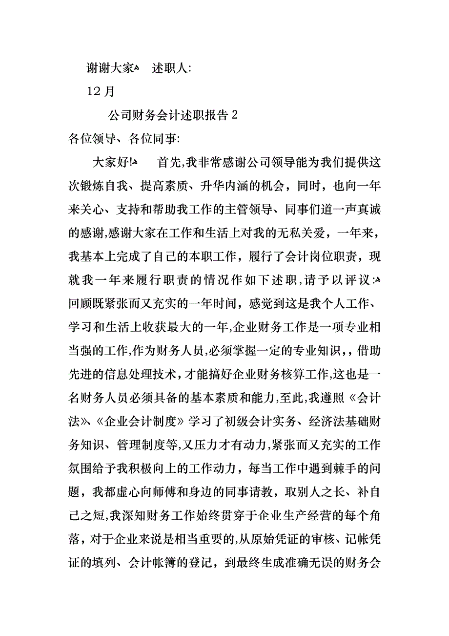 热公司财务会计述职报告_第3页