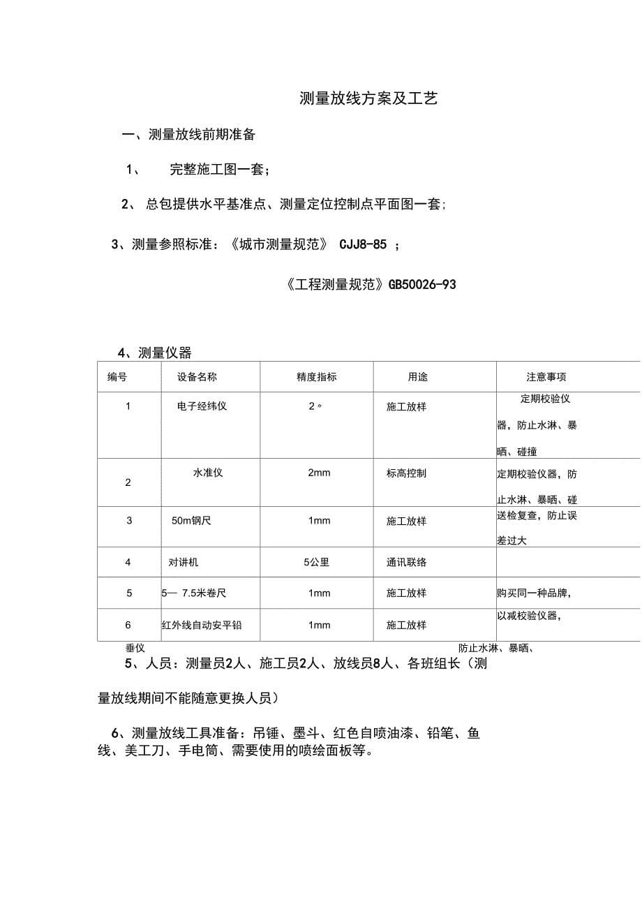 工程测量放线方案模版_第5页