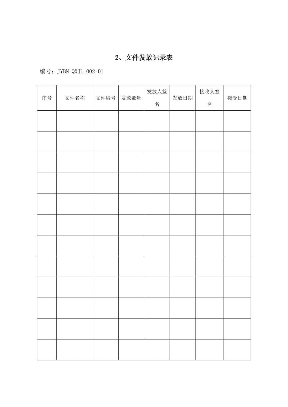 类医疗器械质量管理记录系列表格_第5页