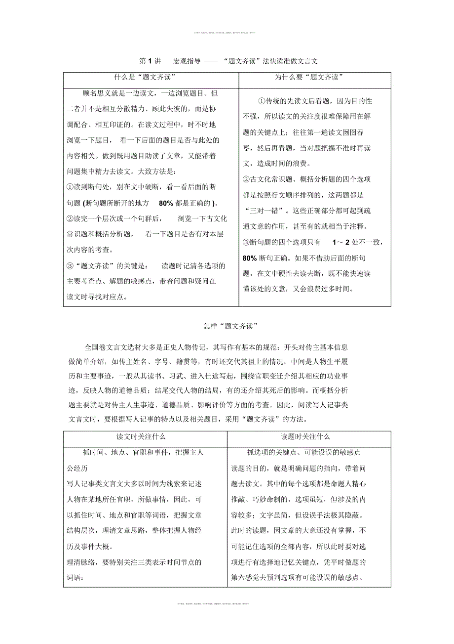 专题五文言文阅读与名篇名句默写第1讲_第2页