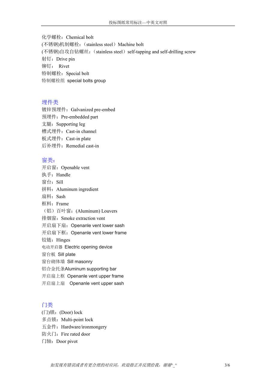 玻璃幕墙常用标注中英文对照.doc_第3页