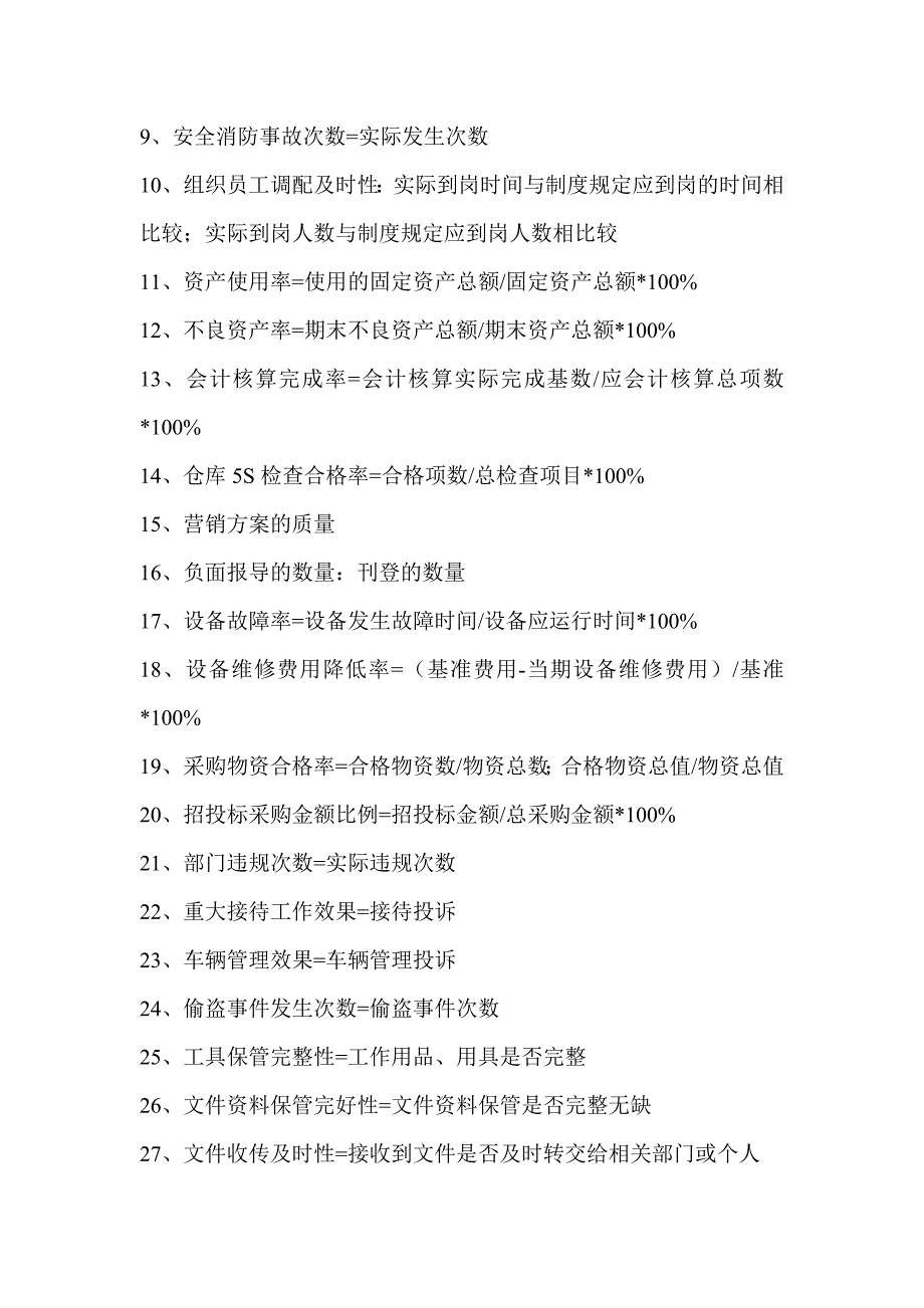 办公室关键指标(供参考).doc_第3页