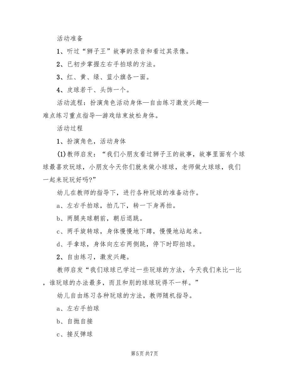 中班体育活动方案教学方案（三篇）.doc_第5页