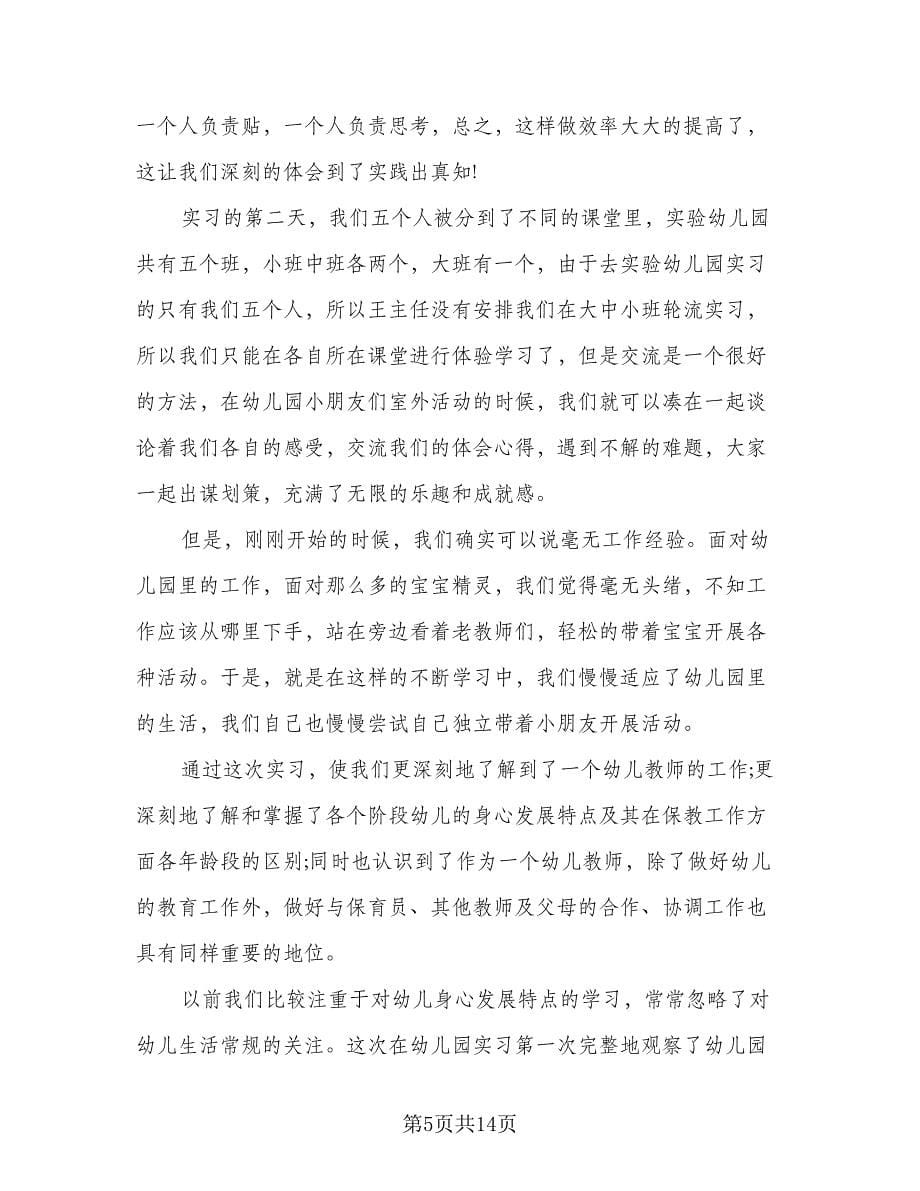 2023年教师个人实习总结模板（六篇）.doc_第5页