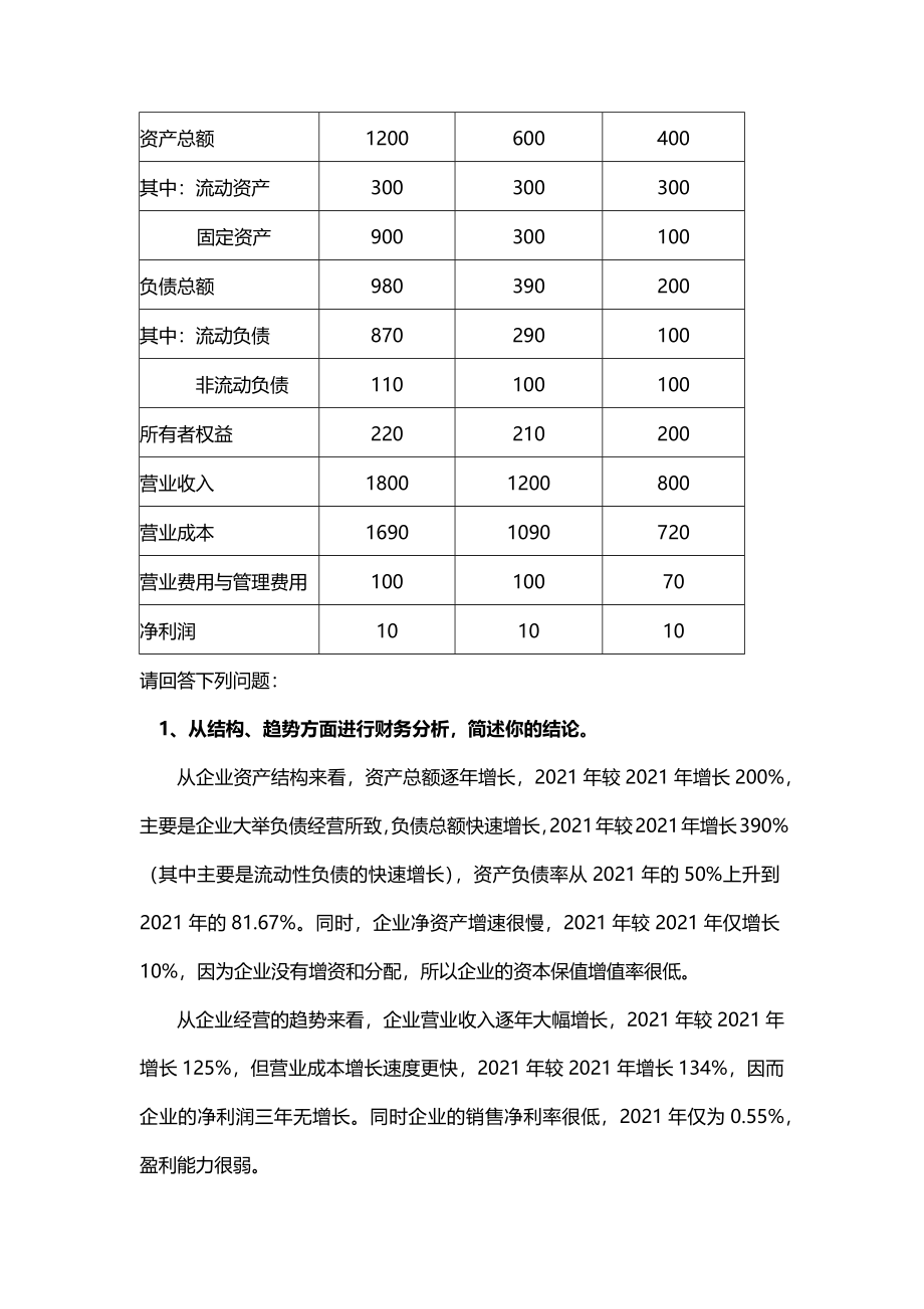 财务报表分析真题整理版优质资料_第5页