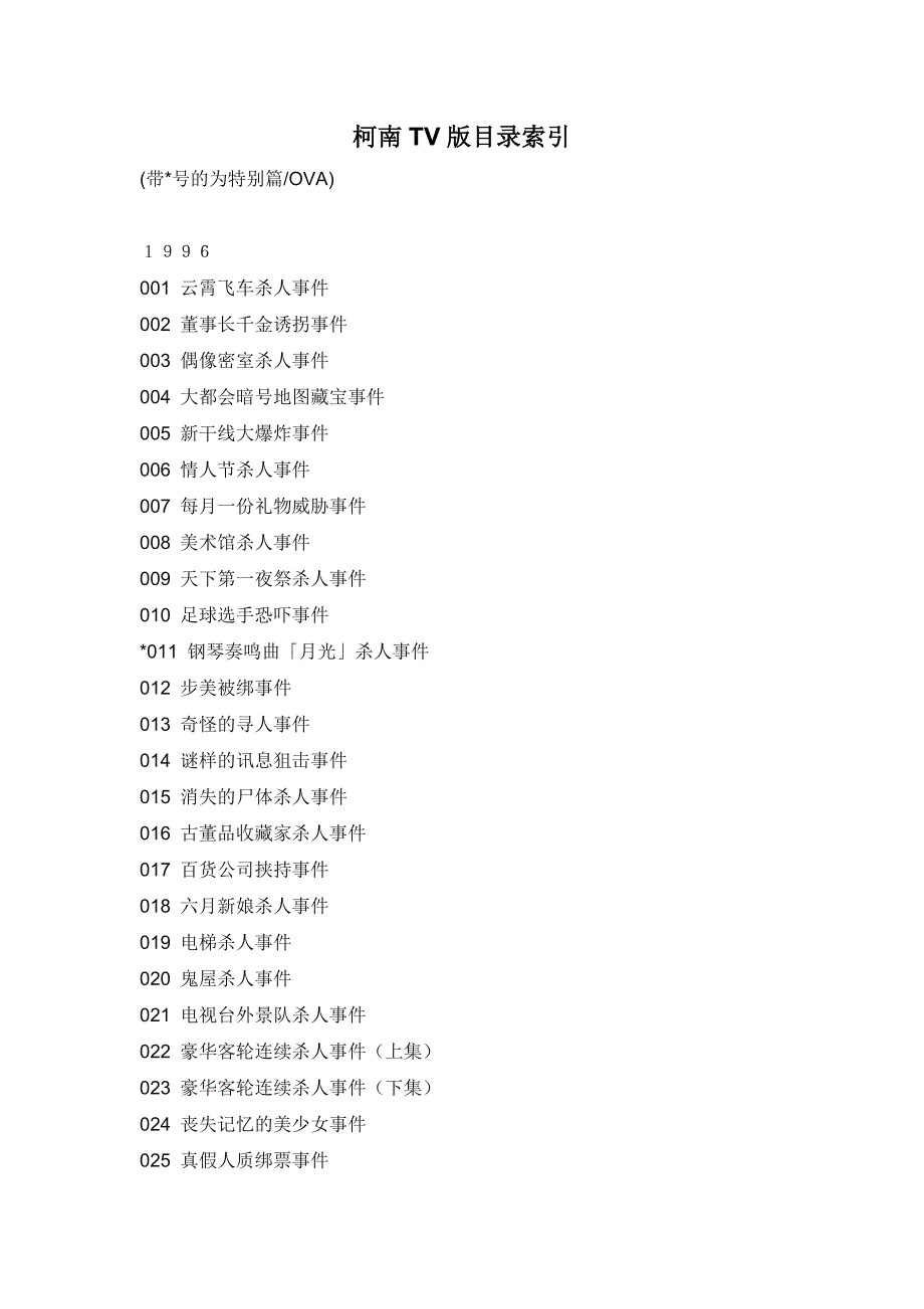 名侦探柯南目录1-739集_第1页