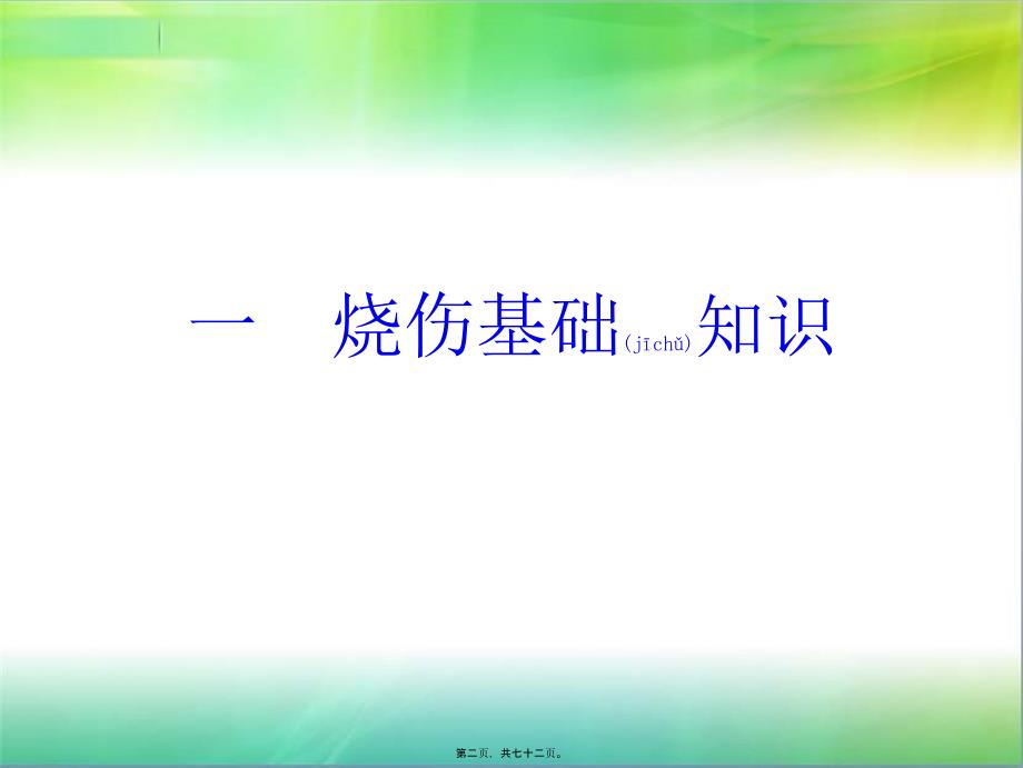 医学专题—烧伤基础知识与早期创面处理_第2页