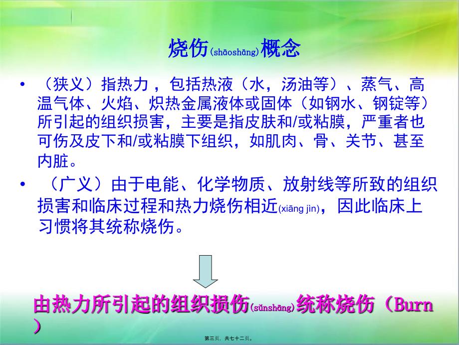 医学专题—烧伤基础知识与早期创面处理_第3页