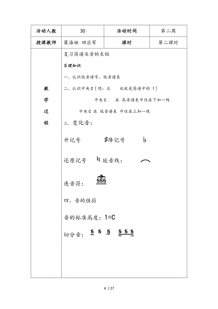 少年宫电子琴教（学）案_第4页