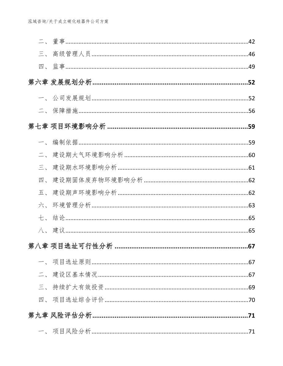 关于成立碳化硅器件公司方案模板参考_第5页